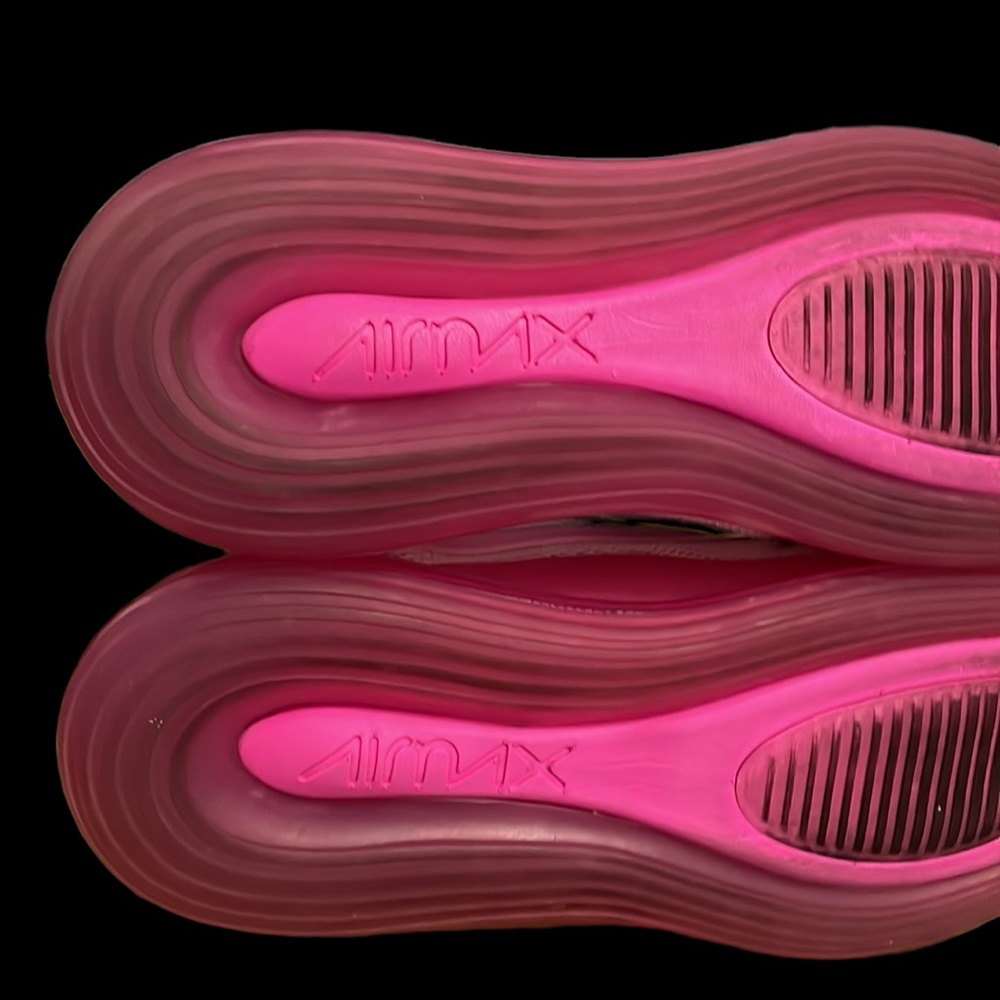 Nike Air Max 720 White Pink Rise Lazer Fuchsia Athletic Shoes Sneaker Size 6.5 - Picture 11 of 16